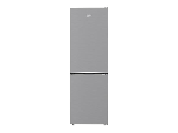 Beko B1RCNA364XB - Kjøleskap/fryser - bunnfryser - bredde: 59.5 cm - dybde: 66.3 cm - høyde: 186.5 cm - 316 liter - Klasse E - børstet sølv