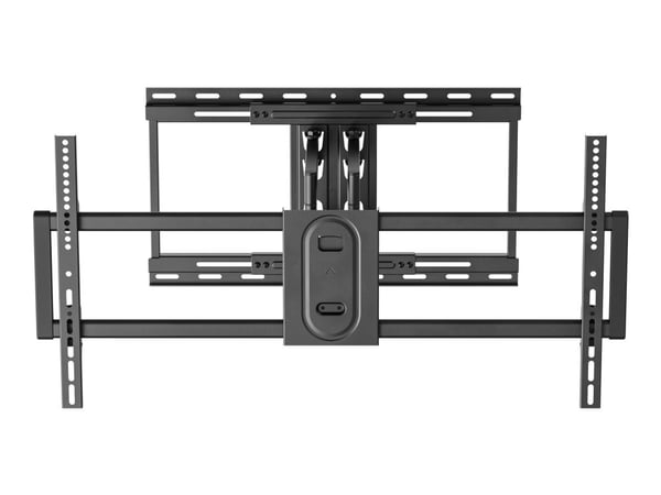 DELTACO Office - Monteringssett (veggmontering) - for flatpanel - tungduty fullbevegelse 3-veis, 80 kg - svart - skjermstørrelse: 43"-100"