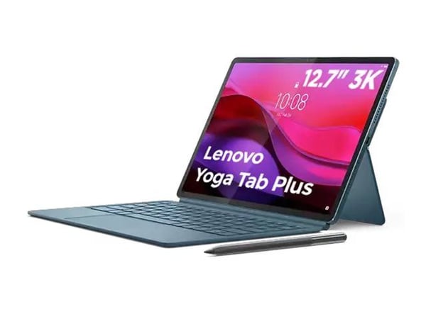 Lenovo Yoga Tab Plus ZAEG - Surfplatta - Android 14 eller senare - 256 GB UFS card - 12.7" LTPS (2944 x 1840) - tidal teal