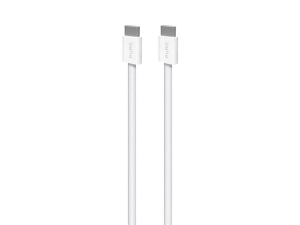 PURO PUCCCFABK415MTWHI, 1,5 m, USB C, USB C, USB 2.0, 0,48 Gbit/s, Hvit