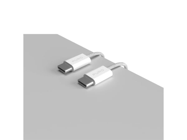 PURO PUCCCFABK415MTWHI, 1,5 m, USB C, USB C, USB 2.0, 0,48 Gbit/s, Hvit