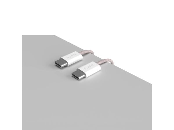 PURO PUCCCFABK415MTROSE, 1,5 m, USB C, USB C, USB 2.0, 0,48 Gbit/s, Rosa