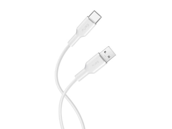PURO PUUSBCICONWHI, 1,5 m, USB A, USB C, USB 3.2 Gen 1 (3.1 Gen 1), Hvid