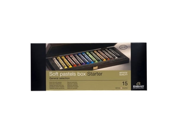 Rembrandt Soft pastelsett General Selection Starter Box | 15 hele pasteller