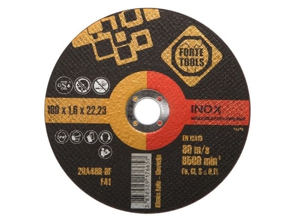 Forte kapskiva 180x1,6x22,23 mm FORTE TOO