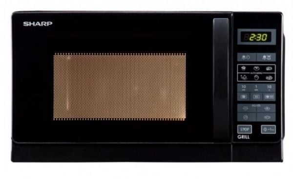 Sharp R-642(BK)W - Mikrovågsugn med grill - 20 liter - 800 W - svart