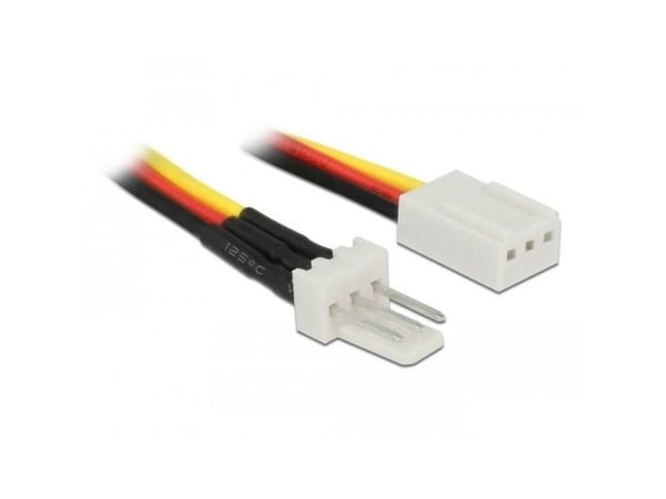 Delock - Viftestrømkabel - 3 pin internstr (hann) til 3 pin internstr (hunn) - 30 cm