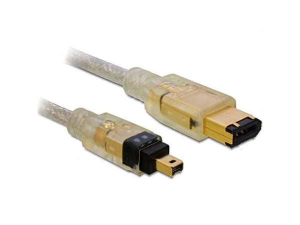 Delock - IEEE 1394-kabel - 6 pin FireWire (hann) til 4 pin FireWire (hann) - 1 m