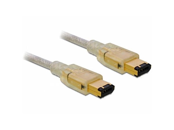 Delock - IEEE 1394-kabel - 6 pin FireWire (hann) til 6 pin FireWire (hann) - 3 m