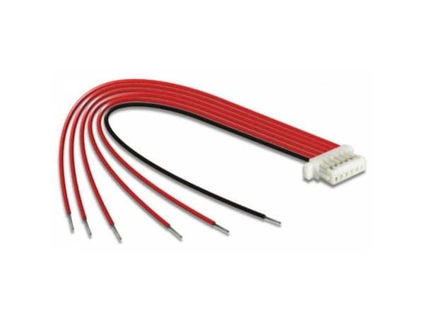 Delock - Datakabel - 6-pin connector (1mm pitch) (hunn) til uisolert tråd - 10 cm