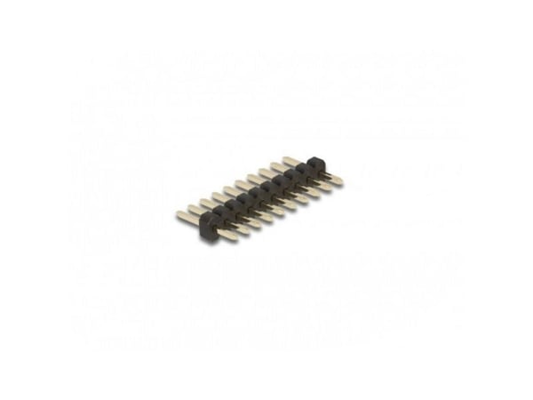 Delock - Pin header (10-pin, pitch 1.27 mm) - svart (en pakke 5)