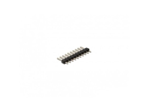 Delock - Pin header (10-pin, pitch 2.54 mm) - svart (en pakke 5)