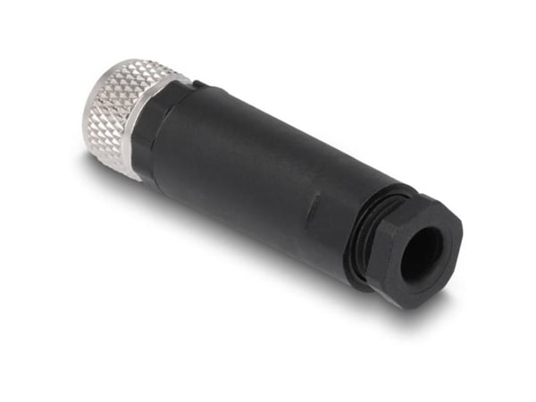Delock - Strømkoblingsadapter - 4-stifts MB (hunn) til skrueterminal - 60 V - 3 A - A-kodet - svart