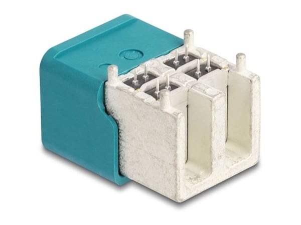 DeLOCK 90145, HDMTD, Blå, Sølv, Ledning feste, Plast, Messing, 100 O