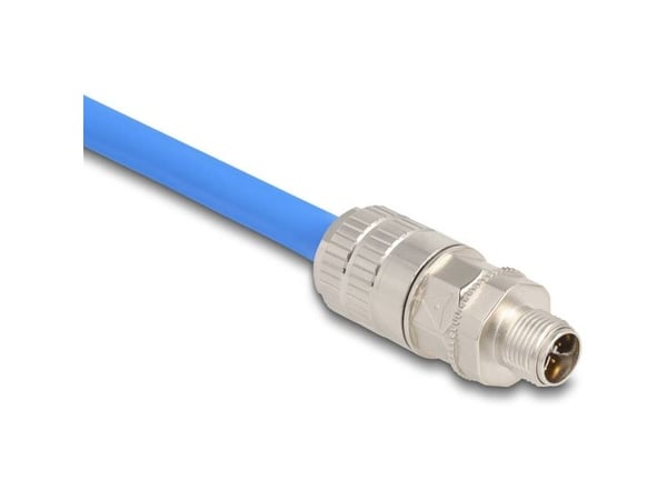 Delock - Nettverkkontakt - 8 pin M12-X (hann) - CAT 6a - IEEE 802.3an