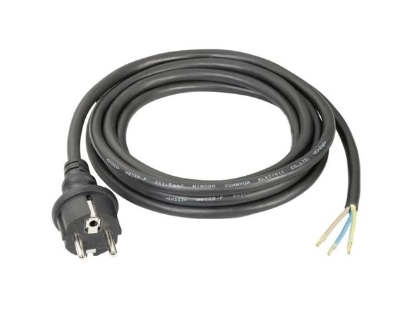 Sygonix SY-5045576 Strøm Tilslutningskabel Sort 3.00 m