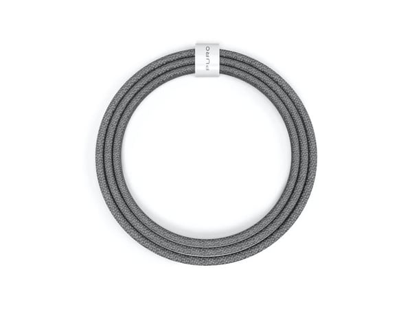 PURO PUCCCFABK415MTDKGREY, 1,5 m, USB C, USB C, USB 2.0, 0,48 Gbit/s, Grå