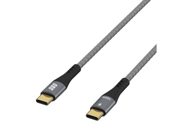 EFB Elektronik USB-CC-00002, 1 m, USB C, USB C, USB 2.0, 0,48 Gbit/s, musta, harmaa