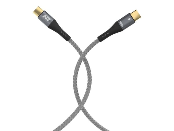 EFB Elektronik USB-CC-00006, 2 m, USB C, USB C, USB 2.0, 0,48 Gbit/sek, Sort, Grå