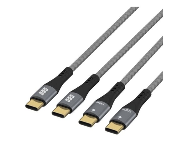 EFB Elektronik USB-CC-00006, 2 m, USB C, USB C, USB 2.0, 0,48 Gbit/sek, Sort, Grå