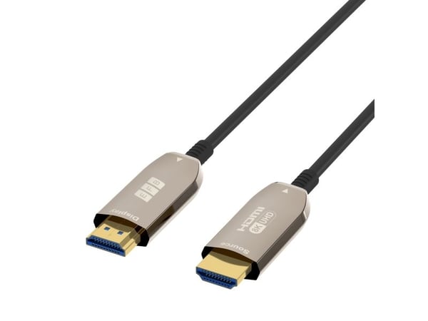 EFB Elektronik HDMI-21-00007, 20 m, HDMI-tyyppi A (vakio), HDMI-tyyppi A (vakio), 3D, 48 Gbit/s, musta, Ruostumaton teräs
