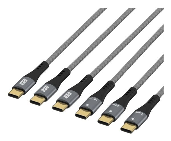 EFB Elektronik USB-CC-00007, USB C, USB C, USB 2.0, 0,48 Gbit/s, musta, harmaa