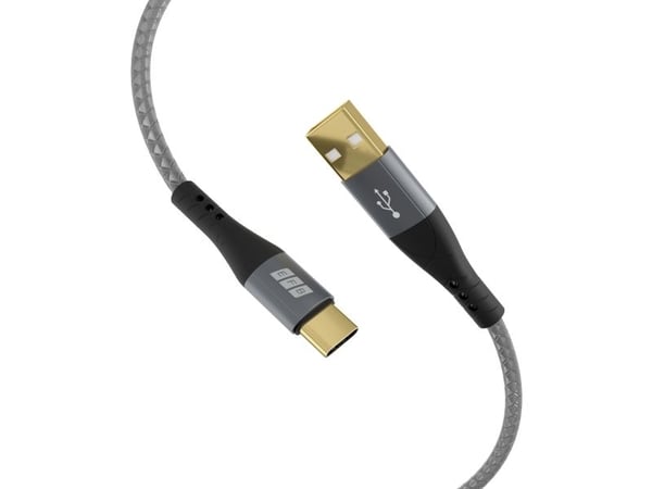 EFB Elektronik USB-AC-00005, USB A, USB C, USB 2.0, 0,48 Gbit/s, musta, harmaa