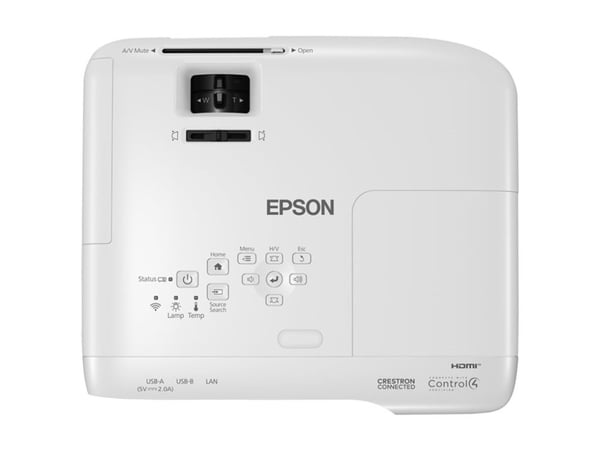 Epson EB-994F - 3 LCD-projektor - 4100 lumen - Full HD (1920 x 1080) - 16:9 - 1080p - 802.11a/b/g/n/ac trådløs / LAN/ Miracast - hvit