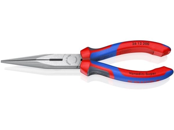 Knipex litteäkärkiset pihdit, joissa on leikkuureuna