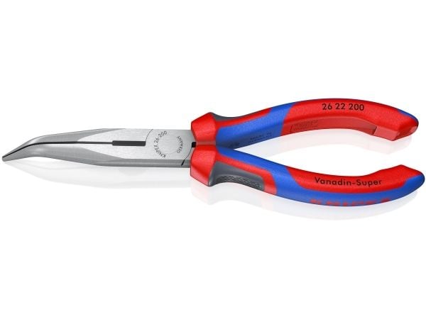 Knipex litteäkärkiset pihdit, joissa on leikkuureuna