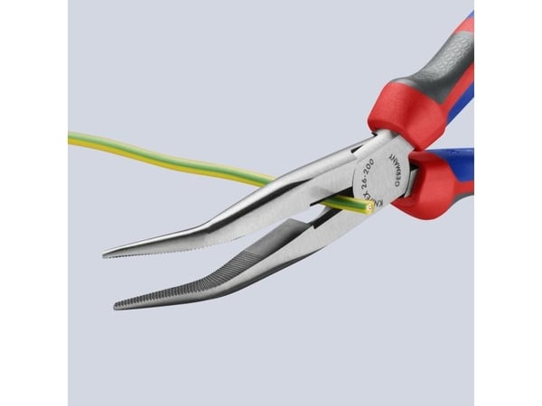 Knipex litteäkärkiset pihdit, joissa on leikkuureuna