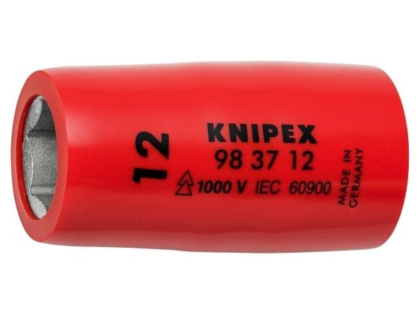 Knipex 98 37 12, Enstaka artikel, Stickproppsadapter, Kromvanadiumstål, 12 mm, 1 styck