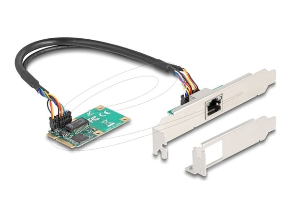 Delock - Nettverksadapter - PCIe Mini Card lav profil - Gigabit Ethernet x 1