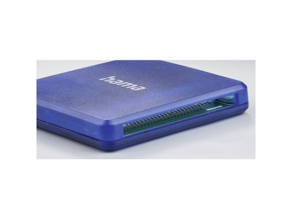 Hama 00124131, CF, MicroSD (TransFlash), MicroSDHC, MicroSDXC, SD, SDHC, SDXC, Blå, 480 Mbit/s, USB 2.0, 55,6 mm, 9,3 mm