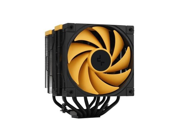 DeepCool AK620 Zero Dark Zoria, luftkylare, 12 cm, 68,99 cfm/min, svart, gul