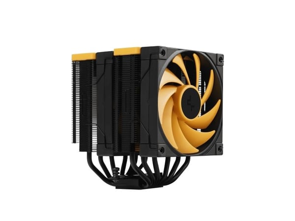 DeepCool AK620 Zero Dark Zoria, Ilmanjäähdytin, 12 cm, musta, Keltainen