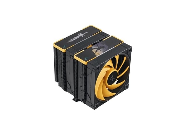 DeepCool AK620 Zero Dark Zoria, Ilmanjäähdytin, 12 cm, musta, Keltainen