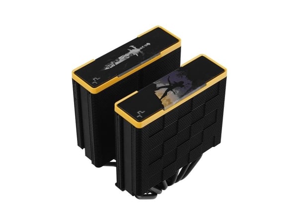 DeepCool AK620 Zero Dark Zoria, Ilmanjäähdytin, 12 cm, musta, Keltainen