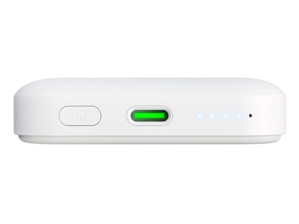 PURO Stand Power Mag, 5000 mAh, Lithium Polymer (LiPo), Trådløs lading, 5 V, Sølv, Hvit