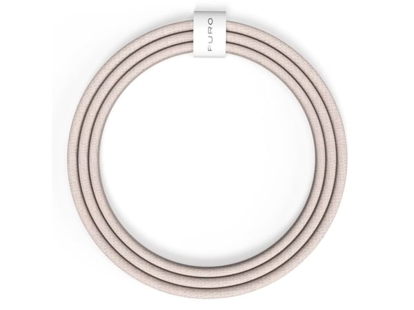 PURO PUCCCFABK415MTBEG, 1,5 m, USB C, USB C, USB 2.0, Beige, Hvit