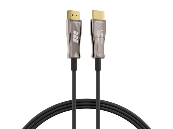 EFB Elektronik HDMI-20-00010, 50 m, HDMI-tyyppi A (vakio), HDMI-tyyppi A (vakio), 3D, 18 Gbit/s, musta, Ruostumaton teräs