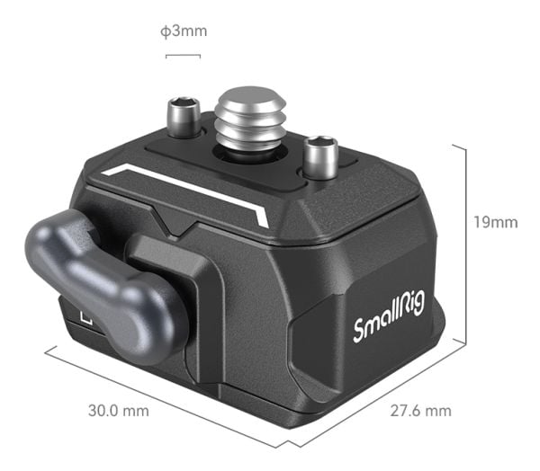 SmallRig 3513C, Pikavapautusjärjestelmä, musta, Alumiini, Ruostumaton teräs, 5 kg, 1/4-20", 30 mm