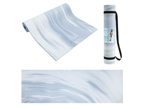 Spokey Lightmat, PVC-muovi, Sininen, Valkoinen, Kuvio, 61 mm, 183 mm, 0,6 mm