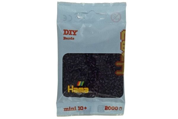 Hama mini perler 2000 stk aubergine
