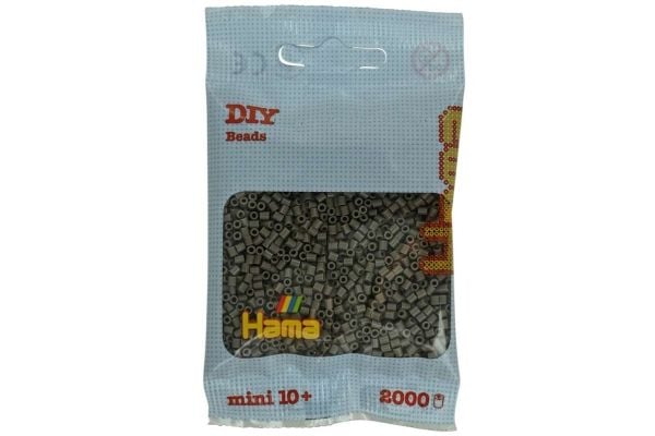 Hama mini perler 2000 stk gråbrun