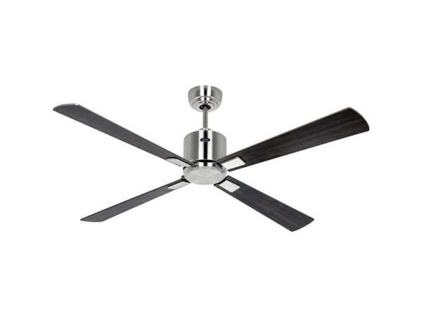 CasaFan ECO NEO III 132 BN-NB/KI WiFi fløyel-valnøtt/kirsebær loftvifte 27 W (Ø x H) 132 cm x 360 mm krom (børstet) med fjernkontroll, timer