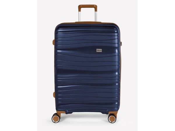 Matkalaukkusetti RW Travel Alfrida sininen 20 "/24" /28" PP-muovi TSA-lukolla varustettuna