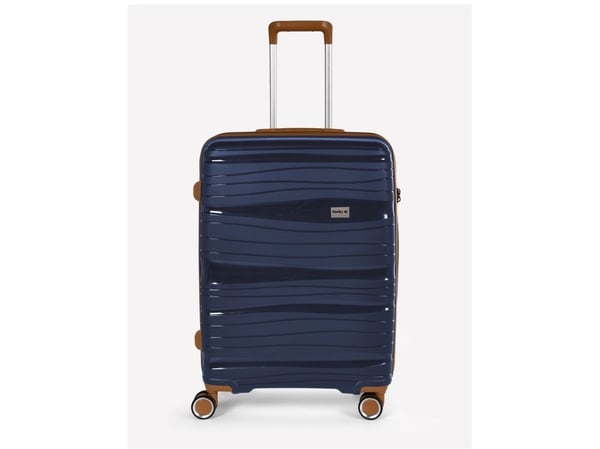 Matkalaukkusetti RW Travel Alfrida sininen 20 "/24" /28" PP-muovi TSA-lukolla varustettuna