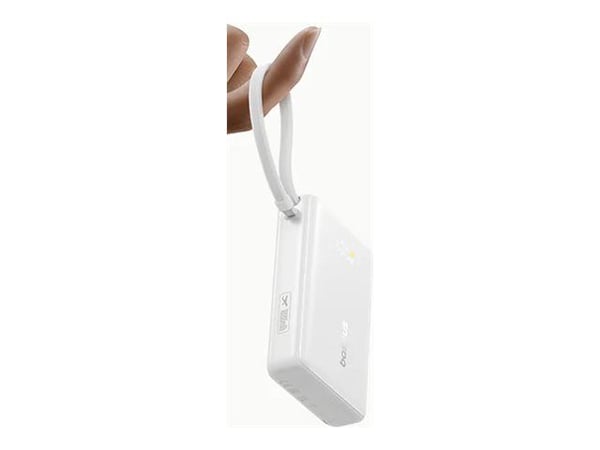 Baseus PicoGo, 10000 mAh, litiumpolymeeri (LiPo), 45 W, Hvid