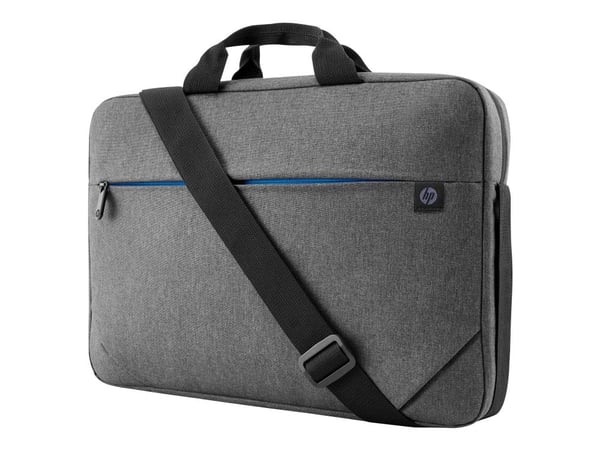 HP Prelude Top Load - Notebookbæreveske - 15.6" - svart og grå, blå glidelås